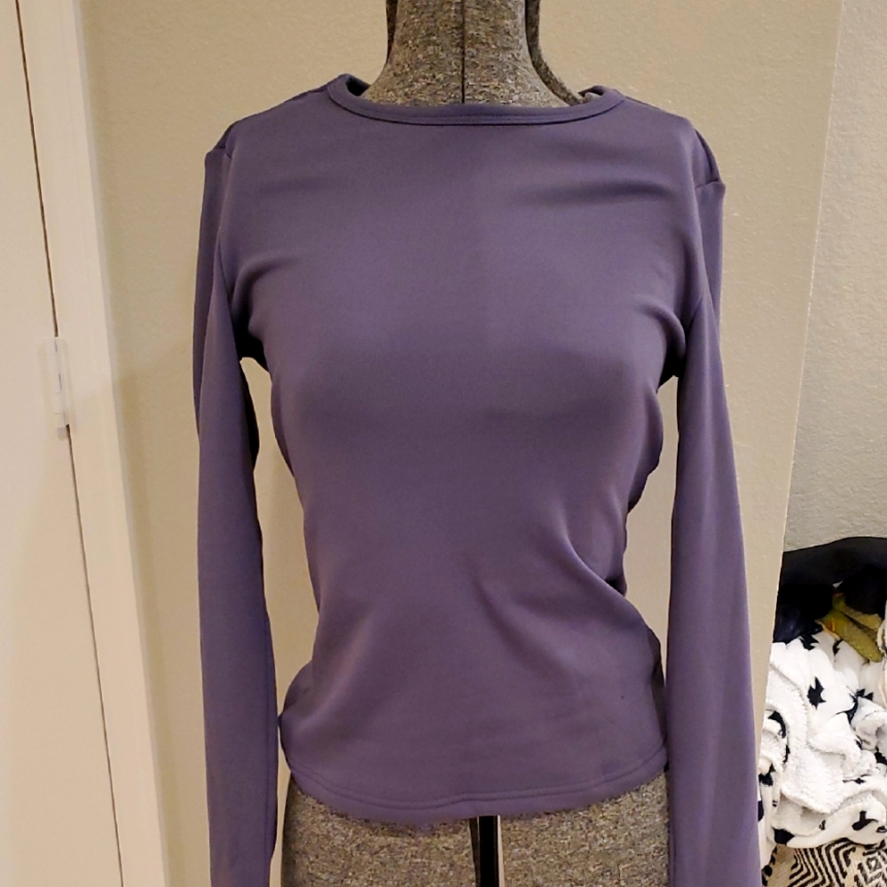 Women's Purple Long Sleeve Top